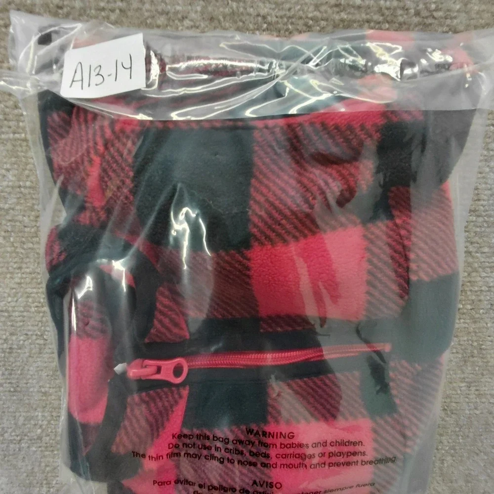Carters Buffalo Plaid Wonder 3T Red Black Stripe Quarter Fleece Zip‎ Pullover